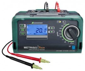 Gossen Metrawatt M550P METRISO TECH Insulation Resistance Tester, 1,000 V, 10 k&amp;Omega; to 200 g&amp;Omega;-
