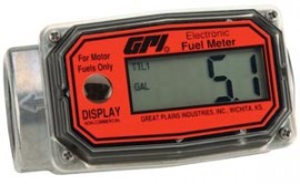 GPI 113255-1 (01A31GM) 1&quot; NPT Aluminum Fuel Flow Meter, 3 to 30 GPM-