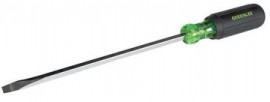 Greenlee 0153-13C Flat Keystone Tip Screwdriver, 0.25 x 8"-
