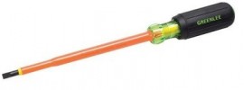 Greenlee 0153-22-INS Insulated Cabinet Screwdriver, 0.188 x 6&quot;-