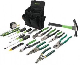 Greenlee 0159-12 Journeyman&#039;s 17-Piece Tool Kit-