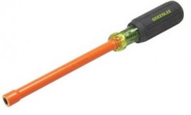 Greenlee 0253-12NH-INS Insulated Nut Holding Driver, 0.25 x 6&quot;-