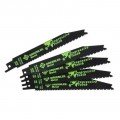 Greenlee 353-123 Progressive Pitch Reciprocating Saw Blades, 6", 5-pack-