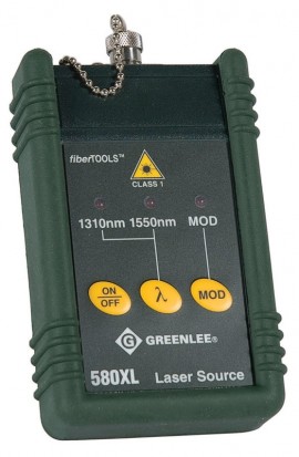 Greenlee 580XL-SC 1310/1550nm Laser Source with SC Fixed Connector-
