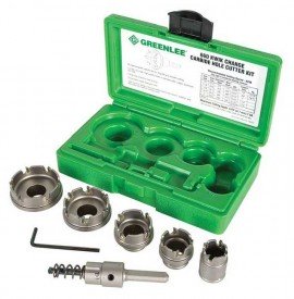 Greenlee 660 Steel Hole Cutter Set, 5-piece-
