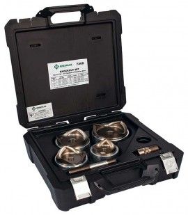 Greenlee 7308 Slug-Splitter Self-Centering Knockout Kit, 2-1/2&amp;quot; Through 4&amp;quot; Conduits-