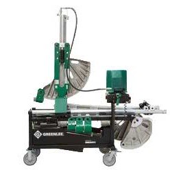 Greenlee 881 Cam-Track Bender with hydraulic pump and mobile bending table, 0 to 90&amp;deg;, 2&amp;frac12;&amp;quot;/3&amp;quot;/3&amp;frac12;&amp;quot;/4&amp;quot; capacity-