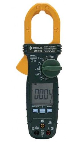 Greenlee CMI-600 Clamp Meter, AC/DC Industrial, 600 Amps-