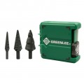 Greenlee GSBSET3 Kwik Stepper Step Bit Kit, 3 Piece-