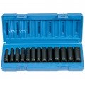 Grey Pneumatic 1203MD 12-Point Metric Socket Set, 3/8" drive, deep-