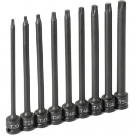 Grey Pneumatic 1206T Torx Set, 3/8" drive, 9-piece-