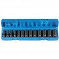 Grey Pneumatic 1213MSD Impact Set, 3/8" drive, semi-deep, 7 to 19 mm, 13-piece-