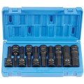 Grey Pneumatic 1398H Impact Hex Driver Set, ½" Drive, ¼" to ¾"-
