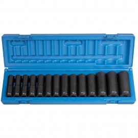 Grey Pneumatic 1412MD Metric Socket Set, ½" drive, 14-piece-