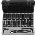 Grey Pneumatic 82622D Duo Socket Set, ½" Drive, 3/8 to 1-1/2", Deep Length-