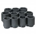 Grey Pneumatic 9011D Fractional Socket Set, 1" drive, 11-piece-