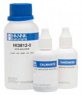 Hanna HI3812-100 Total Hardness CaCO&lt;sub&gt;3&lt;/sub&gt; Test Kit-