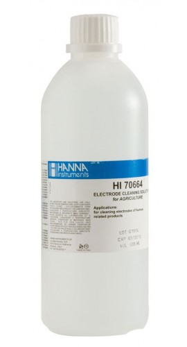 Hanna HI70664L Cleaning Solution for Humus Deposits, 500 mL-