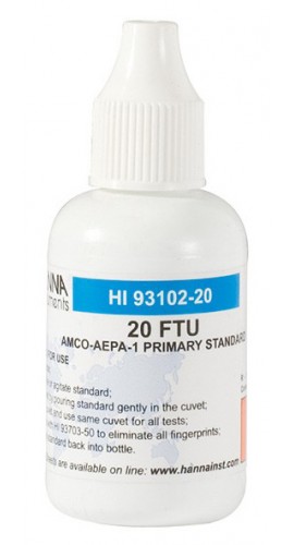 Hanna HI93102-20 Turbidity Standard 20 NTU (Nephelometric Turbidity Units), 30mL-