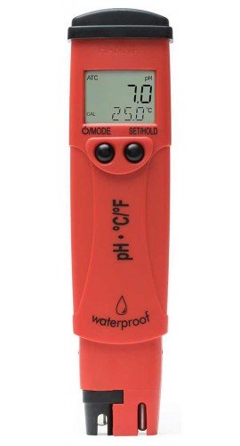 Hanna HI98127 pHep4 pH/Temperature Tester, 0.1 pH Resolution-