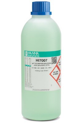 Hanna HI 7007C pH Calibration Solution, 7.01 pH, Green-
