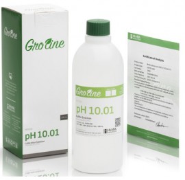 Hanna HI 7010-050 GroLine pH Calibration Buffer, 10.01 pH, 500 mL-