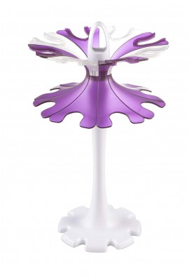 Heathrow Scientific 120481 Universal Carousel Pipette Stand, Purple/Clear-
