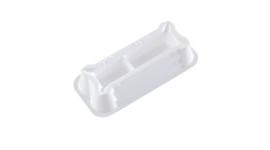 Heathrow Scientific 120652 Reagent Reservoir, 25 mL (10 and 15 mL divided), Sterile, 1 each/bag-