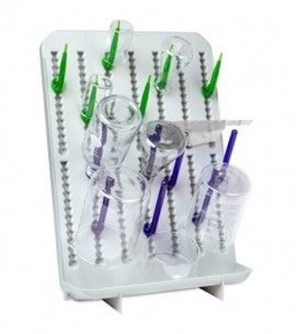 Heathrow Scientific 120791 Lab Drying Rack Set, wall/bench mount-