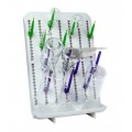 Heathrow Scientific 120791 Lab Drying Rack Set, wall/bench mount-
