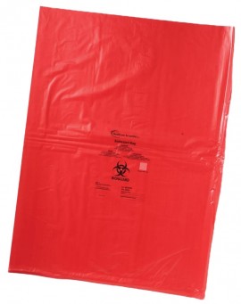 Heathrow Scientific HS10321 Biohazard Bag, 356 x 483 mm-
