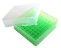Heathrow Scientific HS120036 81-Well Microtube Storage Box, Green-
