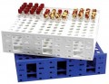 Heathrow Scientific HS120114 Mega Rack Clinical Tube Rack, Double, White-