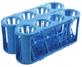 Heathrow Scientific HS120187 Adapt-A-Rack Flexible Multi-Tube Rack, Blue/Blue-