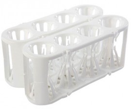 Heathrow Scientific HS120188 Adapt-A-Rack Flexible Multi-Tube Rack, White/White-