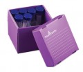 Heathrow Scientific HS120390 True North Freezer Box, 25 Wells, Purple-