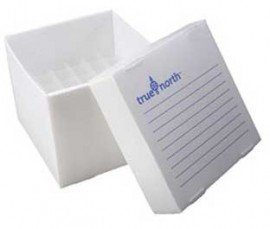 Heathrow Scientific HS120391 True North Freezer Box, 36 Wells, Natural-