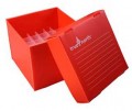 Heathrow Scientific HS120393 True North Freezer Box, 15mL, 36 Wells, Red-