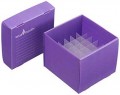 Heathrow Scientific HS120394 True North Freezer Box, 36 Wells, Purple-