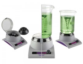 Heathrow Scientific 120581 MagFuge High-Speed Centrifuge and Magnetic Stirrer, 500 to 12,500 RPM, Gray/Purple-