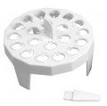 Heathrow Scientific HS2132A Floating Microtube Rack, 16, White-