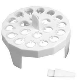 Heathrow Scientific HS2134A Floating Microtube Rack, 20, White-