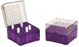 Heathrow Scientific HS23381C Arctic Squares Cryo-Box PC, 81 wells, Purple-