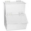 Heathrow Scientific HS23401 One Compartment Workstation Dispensing Bin-