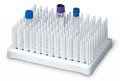 Heathrow Scientific HS24311A Peg Tube Rack, 10mL, White-