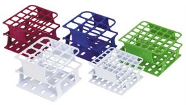 Heathrow Scientific HS27501A OneRack Test Tube Rack, 13 mm, White, 8pk-