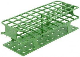 Heathrow Scientific HS27514C OneRack Test Tube Rack, 25 mm, Green, 8pk-