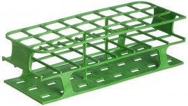 Heathrow Scientific HS27515C OneRack Test Tube Rack, 30 mm, Green, 8pk-