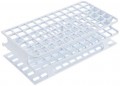 Heathrow Scientific HS27551A OneRack Test Tube Rack, 13 mm, White, 8pk-