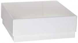 Heathrow Scientific HS2860B Cardboard Cryogenic Vial Boxes, White, 12-pack-